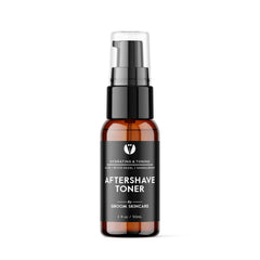 Groom After Shave Toner bottle front for calm, refreshed post-shave skin.