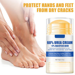 Grospe 60% Urea Foot Cream used on hands for hydration and softness