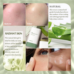 Grospe Aloe Vera Gel Stick on the body for lightweight moisture and refreshing hydration
