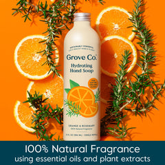 Grove Co hydrating hands after wash with aloe vera texture.