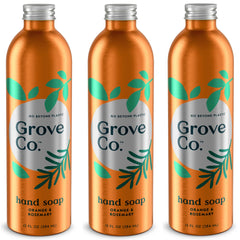 Grove Co hydrating hand soap refill bottle pour for easy, clean refills.