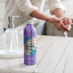 Grove Co Lavender Blossom Thyme fragrance provides a calming scent during washing