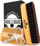 Grow Alpha Beard pocket brush for on-the-go grooming