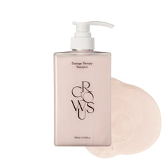 GROWUS Damage Therapy Shampoo bottle ready to nourish damaged hair.