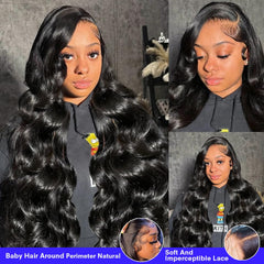 GRQGRQ pre plucked hairline ready for immediate styling.