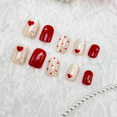 GUAACCB short coffin glam nails highlight glossy finish and rugged wear resistance