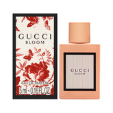 Gucci Bloom mini EDP bottle close-up, showcases a refined scent experience for daily wear.