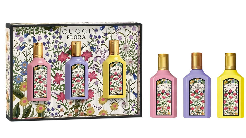 Gucci Flora mini set bottle Gardenia fragrance, ideal travel companion and on-the-go scent sampler