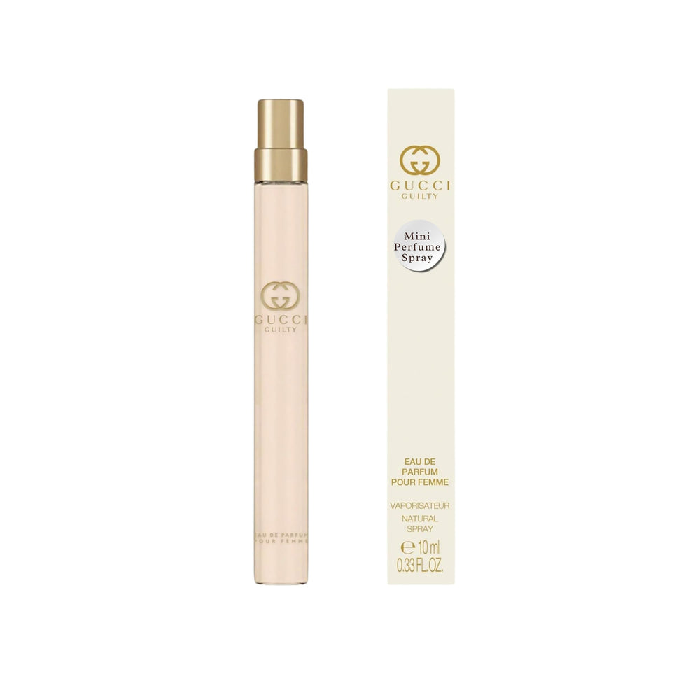 Gucci Guilty Pour Femme travel edp bottle for on-the-go elegance.