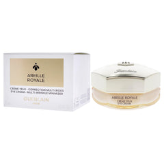 Guerlain Multi-Wrinkle Minimizer Eye Cream swirl closeup shows rich cream texture ideal for under-eye care.