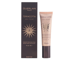 Guerlain Terracotta Joli Teint bottle SPF 20 adds a sun-kissed glow and lightweight coverage