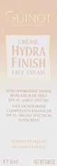 Guinot Hydra Finish SPF15 glow application showing radiant skin with natural finish.