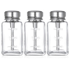 Guiqulai glass dispenser with metal cap closeup showing secure closure.