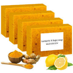 Guluxly Lemon Soap bar closeup highlighting natural ingredients for refreshed skin
