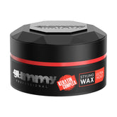 Gummy Professional bottle closeup showing ultra hold and watermelon scent for lasting style.