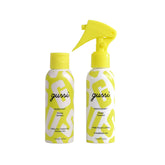 GUSSI HAIRCARE keratin mask application showing frizz reduction and smoother hair.