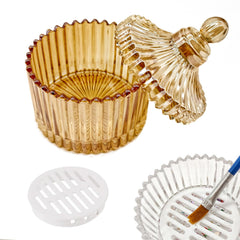 GUXACU monomer dish glass cup with lid for mess-free monomer work.