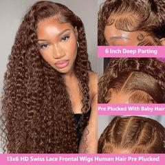GXTKI 13x6 lace-front wig with HD lace for a seamless hairline
