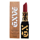 GXVE Original Me lipstick cap open shows premium clean formula and bold color.