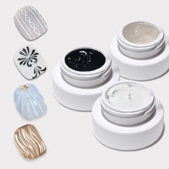 Gyraolvant 3D nail gel clear bottle for durable gel nails and easy sculpting