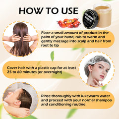 Gzarcwvn Batana Oil massaged into the scalp for hydration
