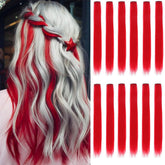 GZVIS red hair extensions 22-inch packaging for tangle-free handling.