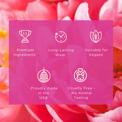 H HABIBI Radiant Florals & Amber Musk spray close-up for smooth diffusion.