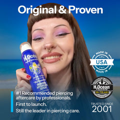 H2Ocean aftercare solution being dispensed for quick use