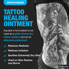 H2Ocean Aquatat fragrance-free tattoo care keeps skin calm during healing.