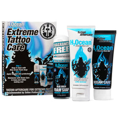 H2Ocean Extreme foam soap bottle for antibacterial cleansing during aftercare