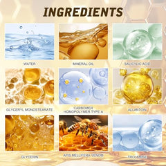 Hadaclub Bee Venom Comprehensive Cream skin swatch showing smooth, hydrated texture