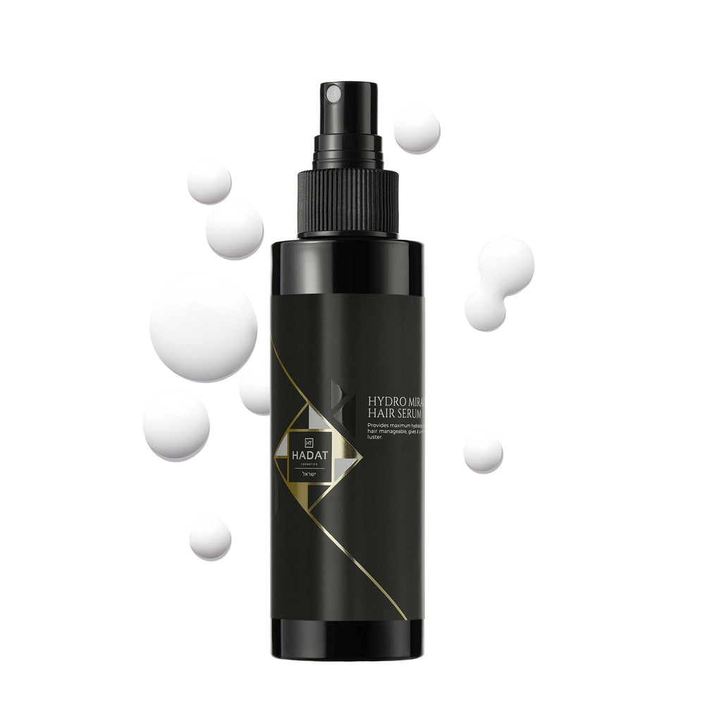 HADAT Hydro Miracle serum bottle for daily hydration and frizz control.