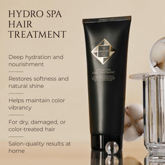 HADAT Hydro Spa Hair Mask jar closeup with creamy texture for detangled hair