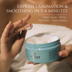 HADAT pearl powder application suggests deep nourishment and shine.