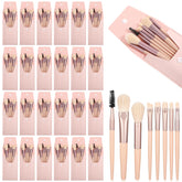 HaiFafafaing 24 sets of mini travel makeup brushes with bag, ready for on the go beauty