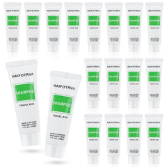 HAIFOTRVA travel shampoo bulk pack with 100 mini bottles, ideal for guest amenities.