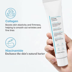 Haigou Youthful Moisturizing Cream reinforces barrier protection for lasting hydration.