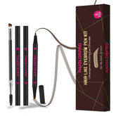 HAIOLORPRO microblading brow pen with 4-fork tip for natural, long-lasting brows.