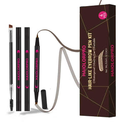 HAIOLORPRO microblading brow pen with 4-fork tip for natural, long-lasting brows.