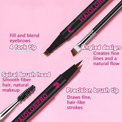 HAIOLORPRO waterproof brow pencil for smudge-resistant, all-day wear.
