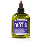 Hair Chemist Biotin Pro-Growth oil bottle shows weightless shine and ease of use