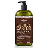 Hair Chemist caffeine and castor shampoo bottle showing the fortifying formula for daily cleansing.