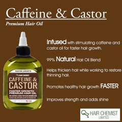 Hair Chemist oil bottle being poured for easy scalp application