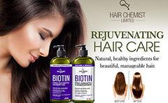 Hair Chemist Pro-Growth Conditioner Biotin bottle close-up for smoother fuller hair