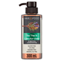 Hair Food Tea Tree Lavender Conditioner bottle highlighting purifying care for hair