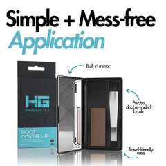 Hair Genetics instant gray away solution delivers quick touch ups between washes.