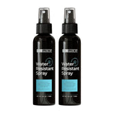 Hair Illusion water-resistant spray bottle used for daily moisture defense.