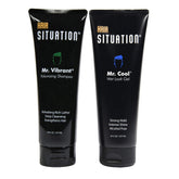 Hair Situation Mr. Cool Wet Look Gel bottle with strong hold and high shine.