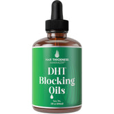 Hair Thickness Maximizer DHT Blocker Serum bottle demonstrates sleek daily scalp care packaging.