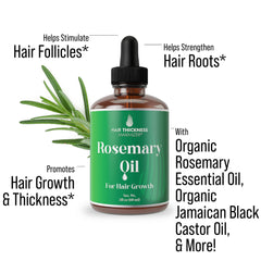 Hair Thickness Maximizer rosemary oil scalp-application demonstrates easy scalp treatment for follicle stimulation.